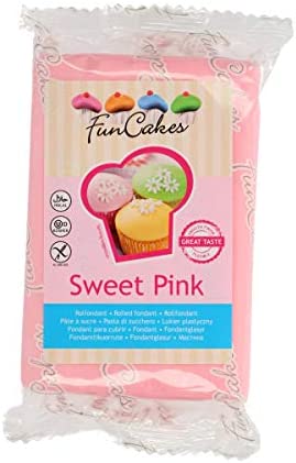 FunCakes Pâte à Sucre Sweet Pink Facile à Utiliser Lisse Flexible Doux 270 g