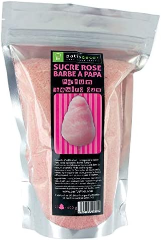PATISDECOR Sucre Barbe à Papa Chewing Gum 400 g 7008