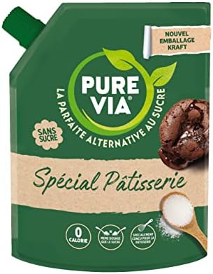 Pure Via – Spécial Pâtisserie – Alternative au sucre d’origine naturelle avec de la Gomme d’Acacia, 1 x 380 g